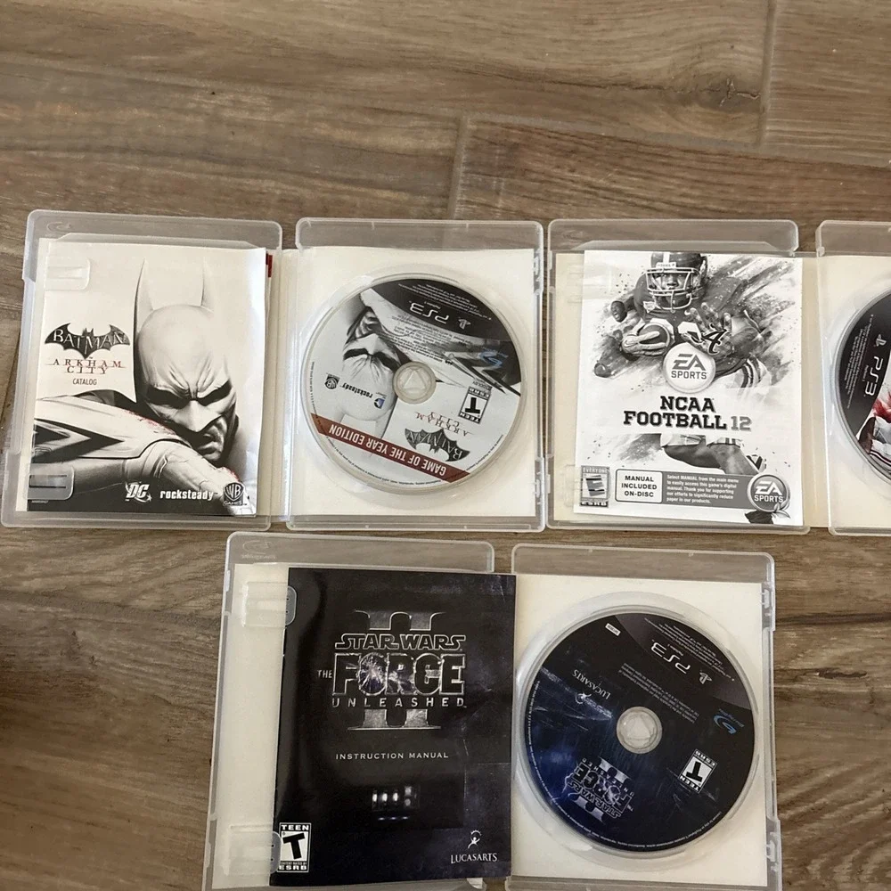 Lot Of 3 Sony PlayStation 3 PS3 Games Complete‎ Tested Football Batman Star Wars